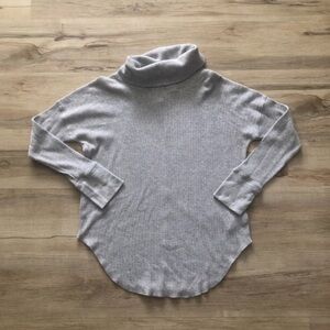 Babaton Light Gray Cowl Neck Sweater